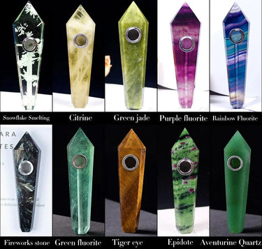 Crystal Quartz Healing Pipe-Your Soul Place